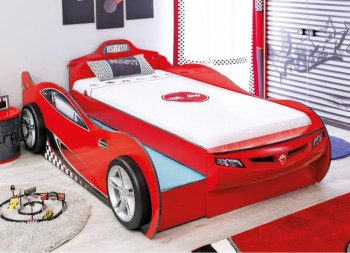 CARBED Кровать-машина Coupe с выдвижной кроватью Red 20.03.1306.00 в Барышево - baryshevo.mebel54.com | фото
