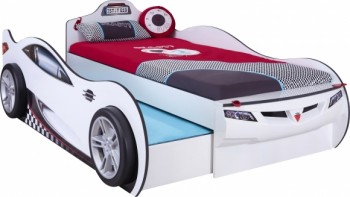 CARBED Кровать-машина Coupe с выдвижной кроватью White 20.03.1310.00 в Барышево - baryshevo.mebel54.com | фото