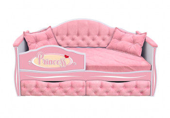 Кровать 160 серии Иллюзия 2 ящика 15 Бледно-розовый (подушки) в Барышево - baryshevo.mebel54.com | фото