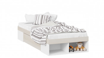 Кровать «Сканди» с ящиком Дуб Гарден/Белый в Барышево - baryshevo.mebel54.com | фото