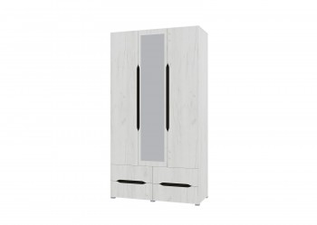 Шкаф 3-х створчатый с ящиками и зеркалом Вега (Прованс) в Барышево - baryshevo.mebel54.com | фото