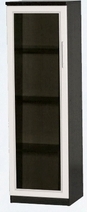 Шкаф нижний со стеклодверью ДЛЯ ГОСТИНОЙ ШНС-450 Венге/Дуб выбеленный в Барышево - baryshevo.mebel54.com | фото